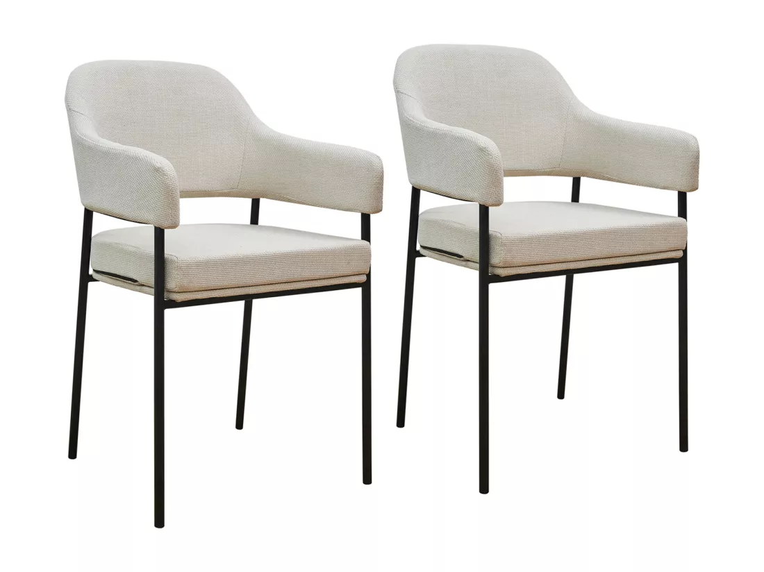 Lot de 2 chaises de salle à manger
