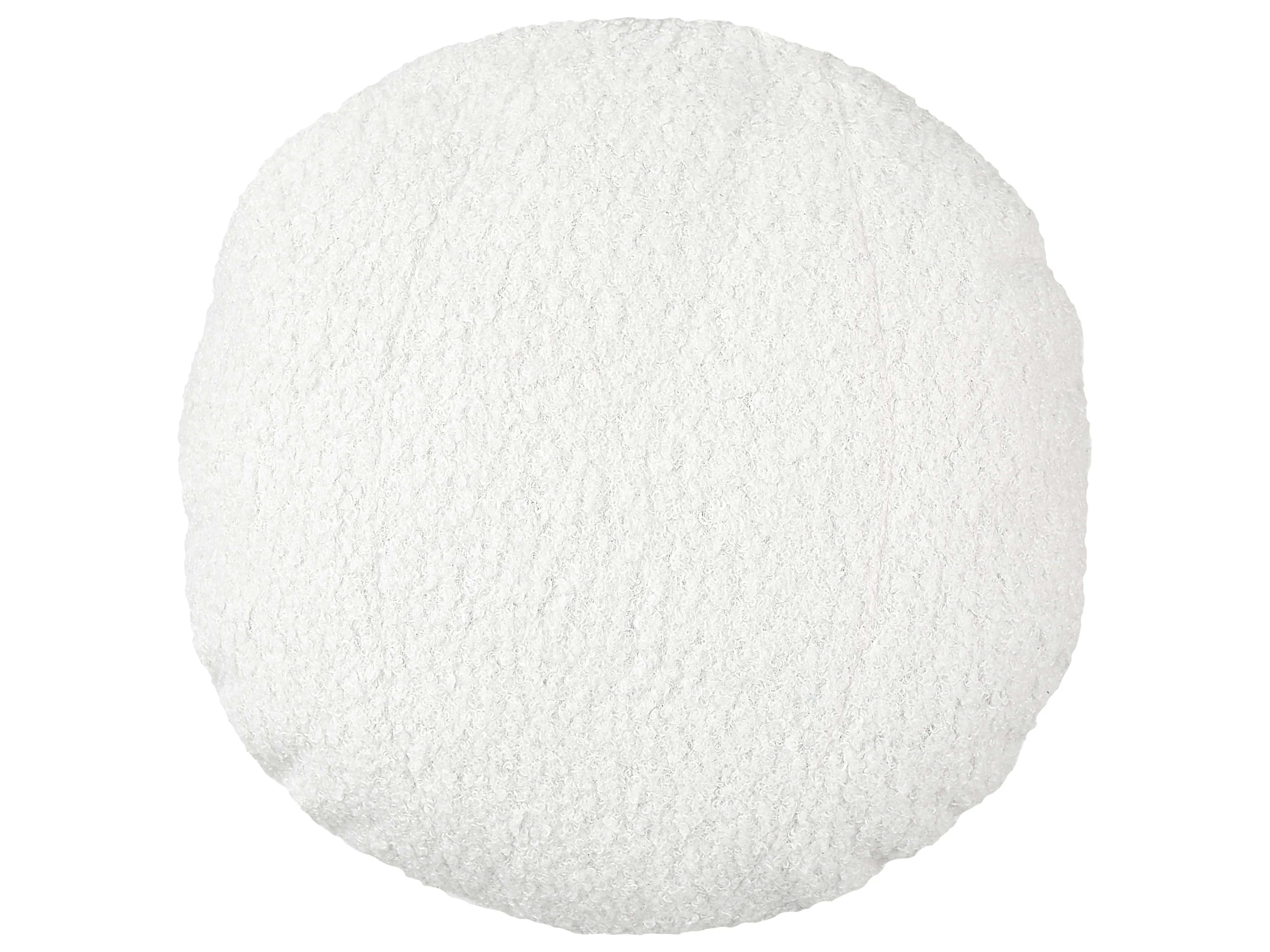 Set van 2 sierkussens RUTABAGA Bouclé 30 x 30 cm Wit effen