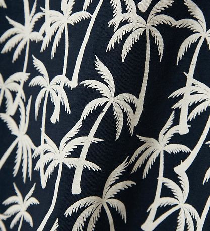 Name It T-shirt - NkmValther - Dark Sapphire/Palms