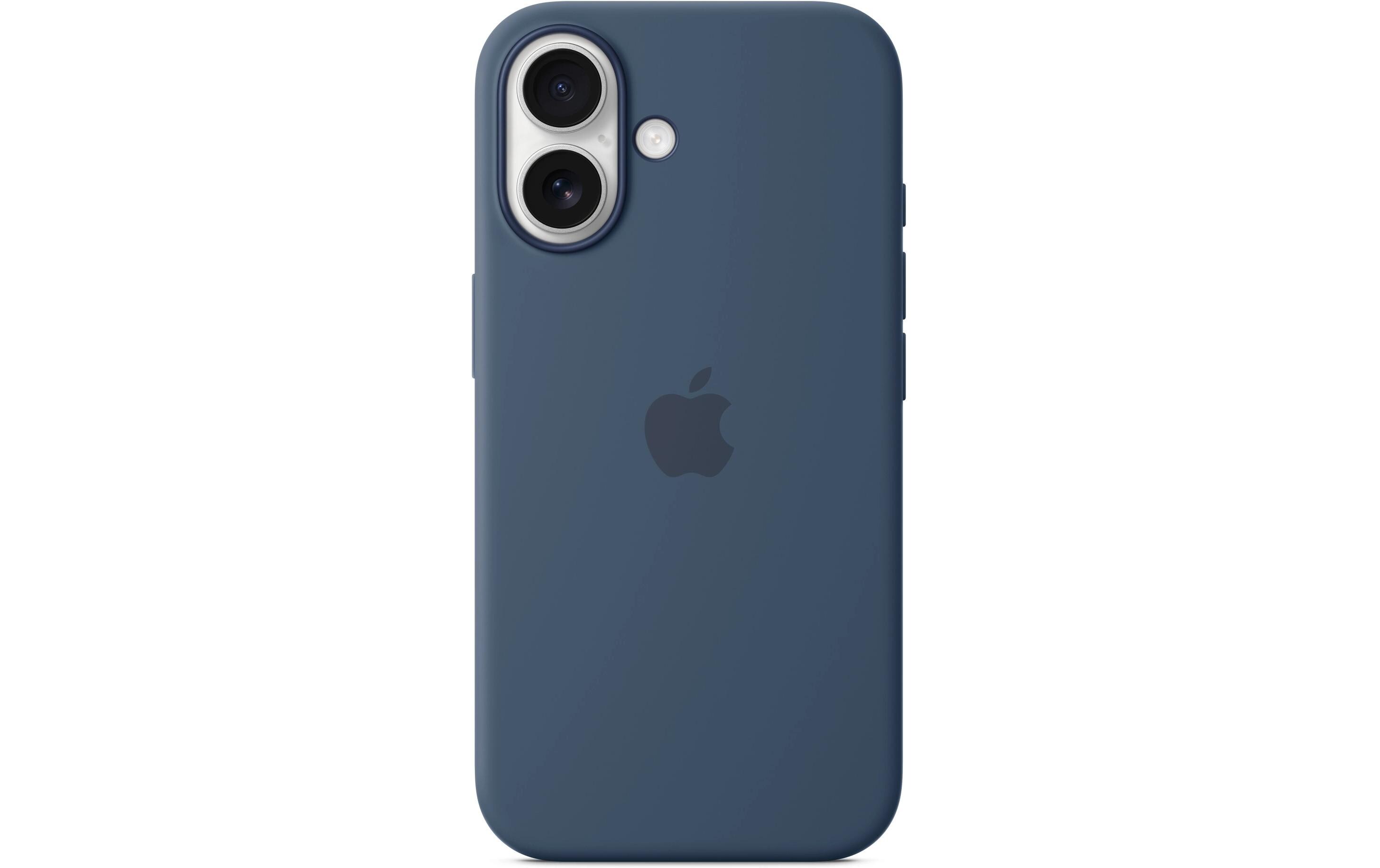 Silicone Case mit MagSafe iPhone 16 DenimSilikon-Backcover mit «MagSafe» für das Apple iPhone 16