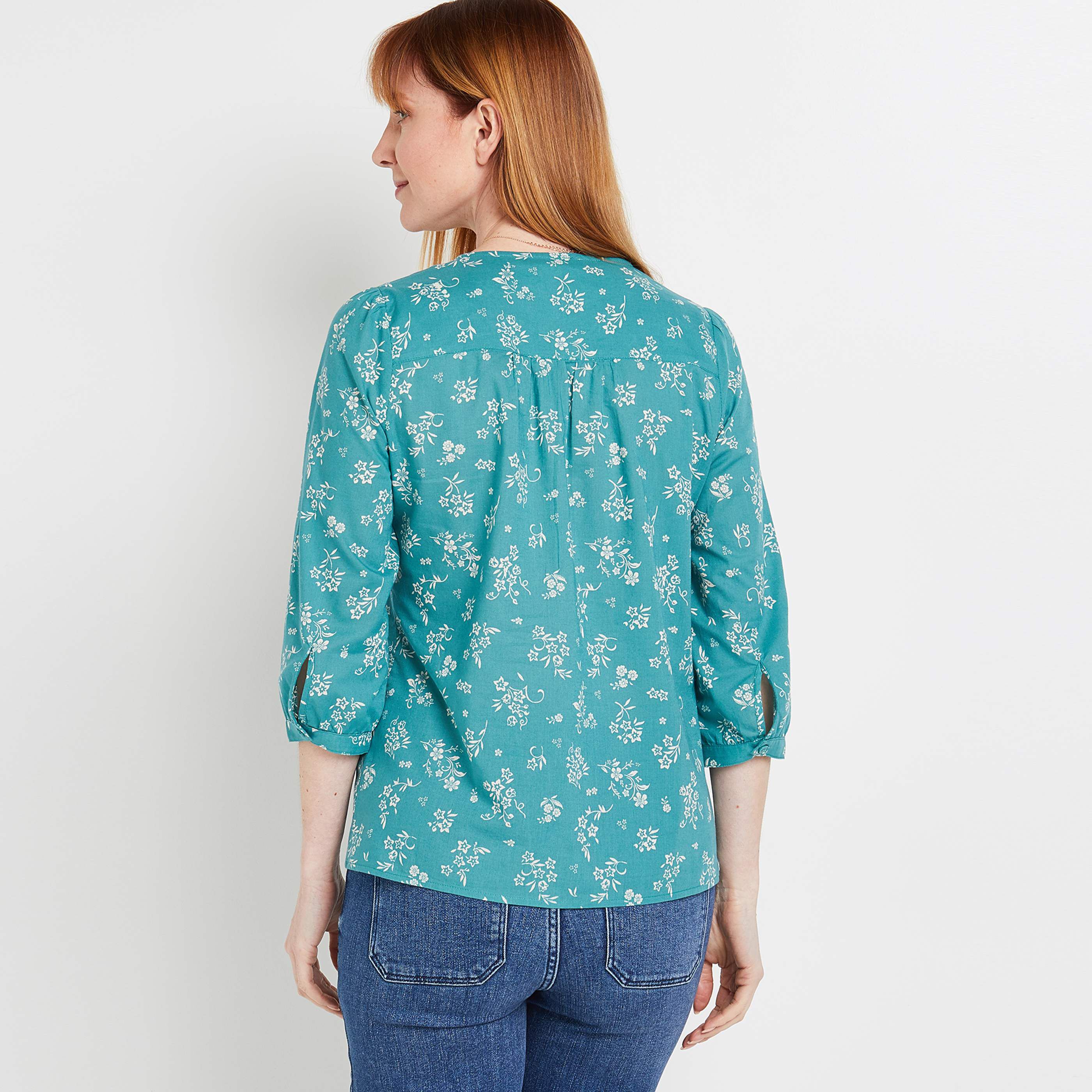 Chemisier imprimé femme - BLEU CLAIR
