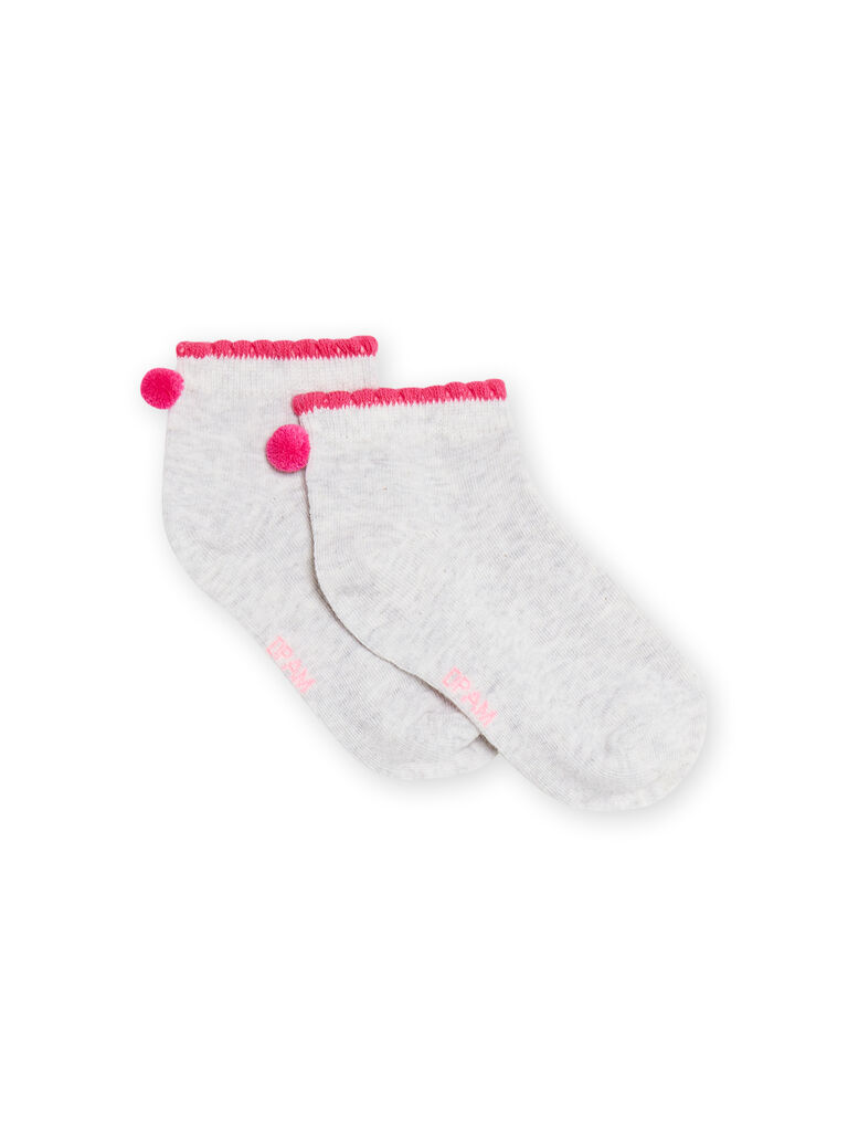 Chaussettes à pompons enfant fille