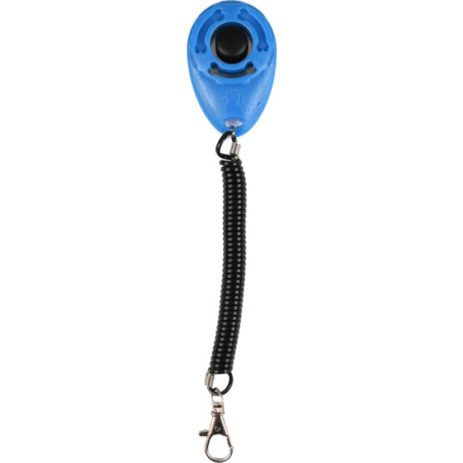 Clicker chien avec système d'attache extensible