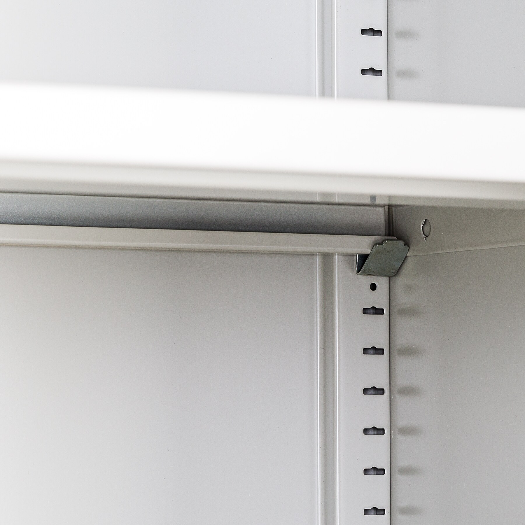 tectake® 4er Set Aktenschrank, aus pulverbeschichtetem Stahl, 4 höhenverstellbare Einlegeböden, 180 x 90 x 40 cm