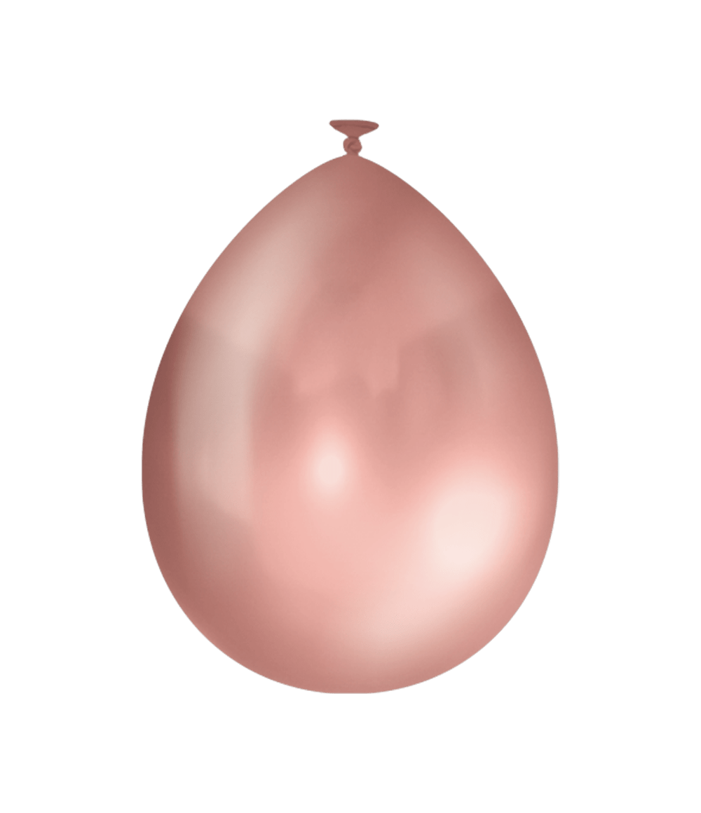 Rose Gouden Ballonnen Metallic 30cm 25st