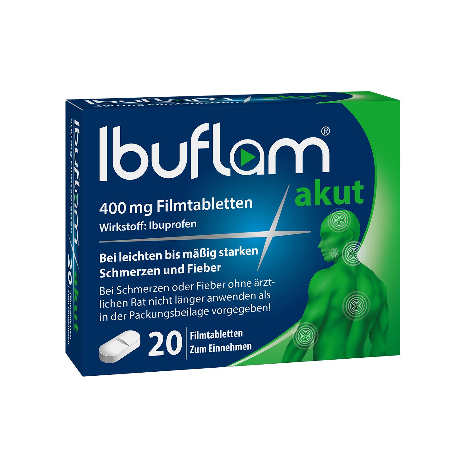 Ibuflam® akut: 400 mg Ibuprofen Schmerztabletten