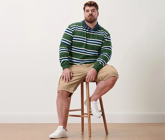 Langarm-Poloshirt