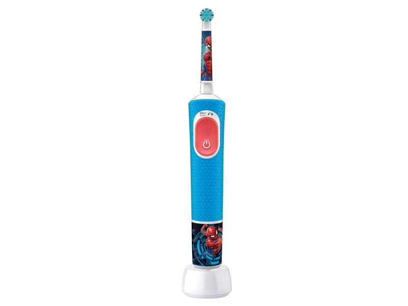 Oral-B Rotationszahnbürste Vitality Pro Kids Spiderman Blau Elektrische Zahnbürste Marvel