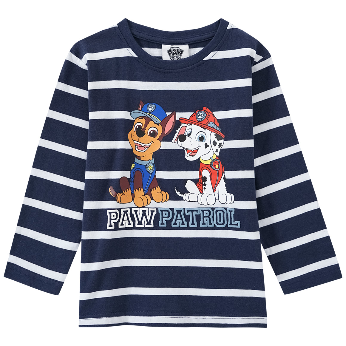 Topolino PAW Patrol Langarmshirt mit großem Print dunkelblau