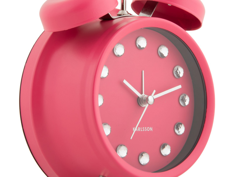 Alarm Clock Glam Diamonds KA6018BK Black
