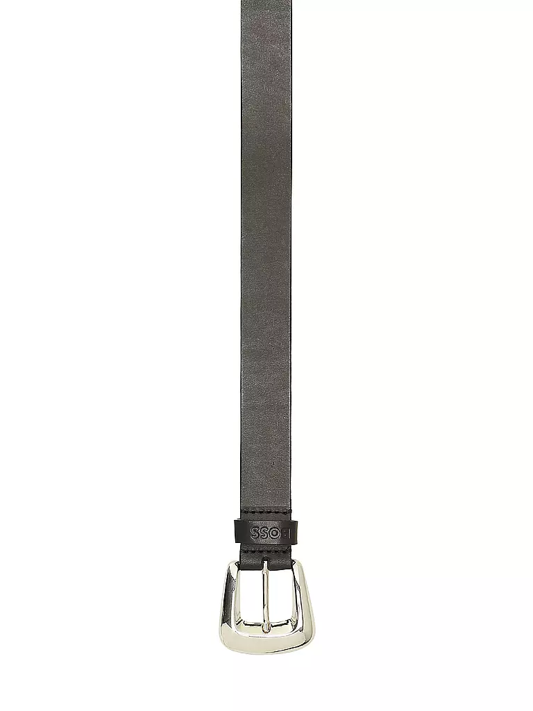 BOSS Ledergürtel schwarz