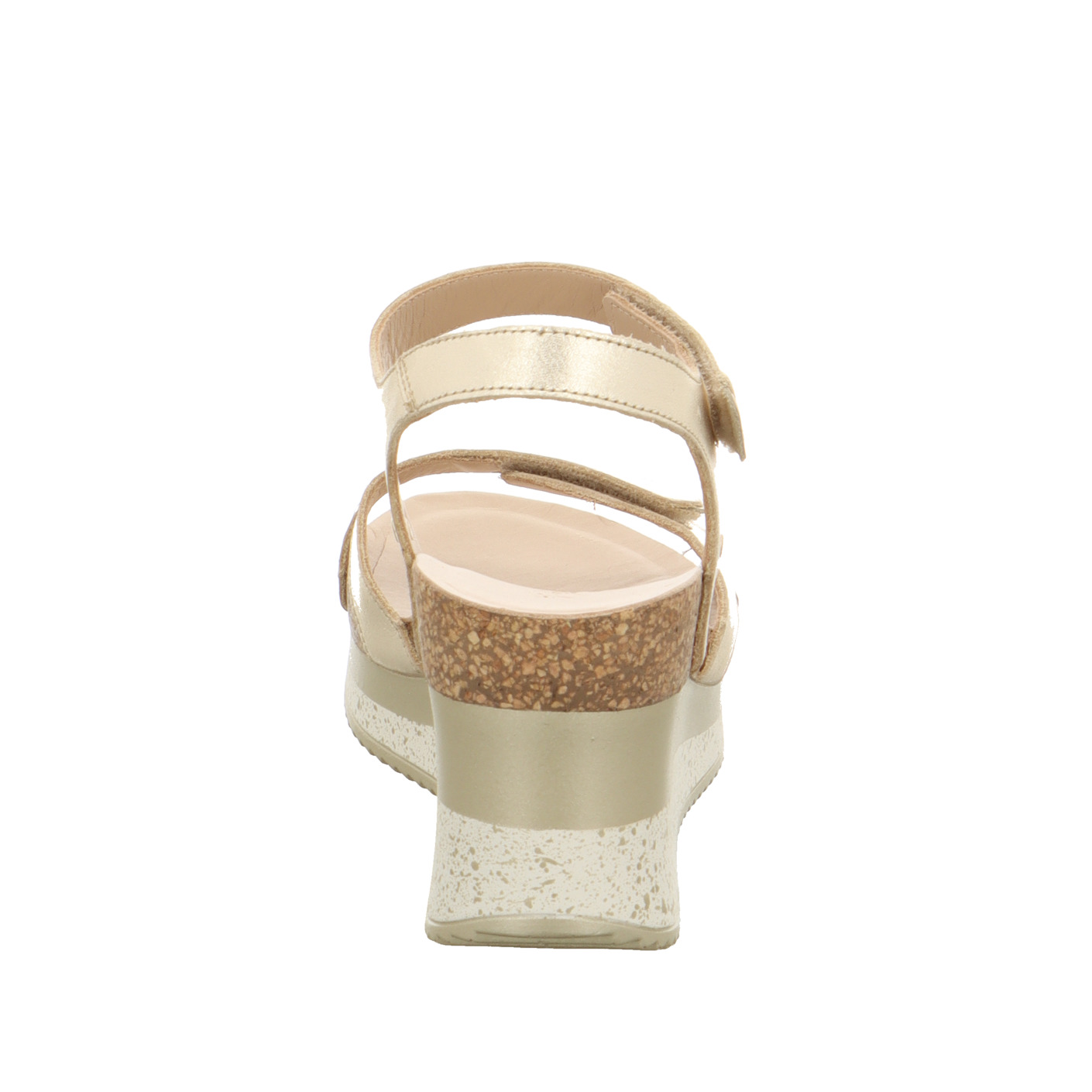 Keilplateau Sandale gold