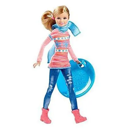 Barbie Winterstacie mit Tellerschlitten
