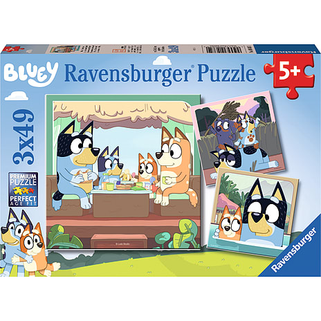 Bluey puslespil - 3x49 brikker