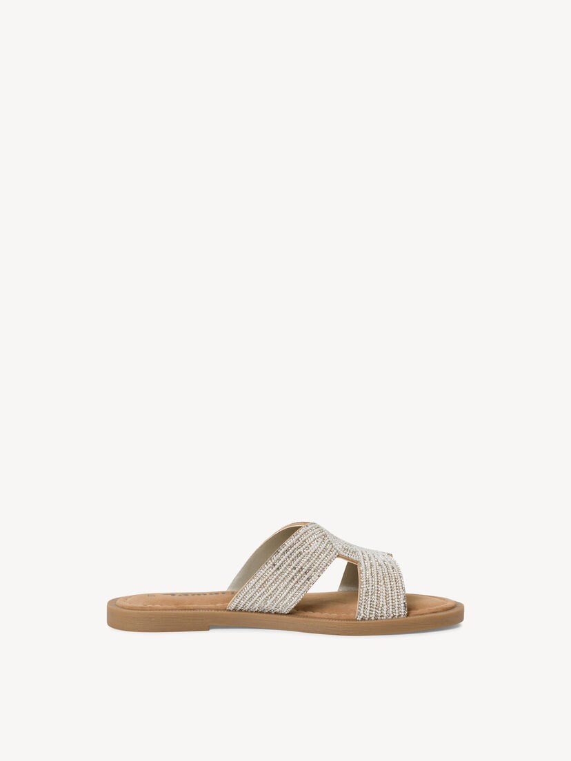 Leren Slipper - zilver