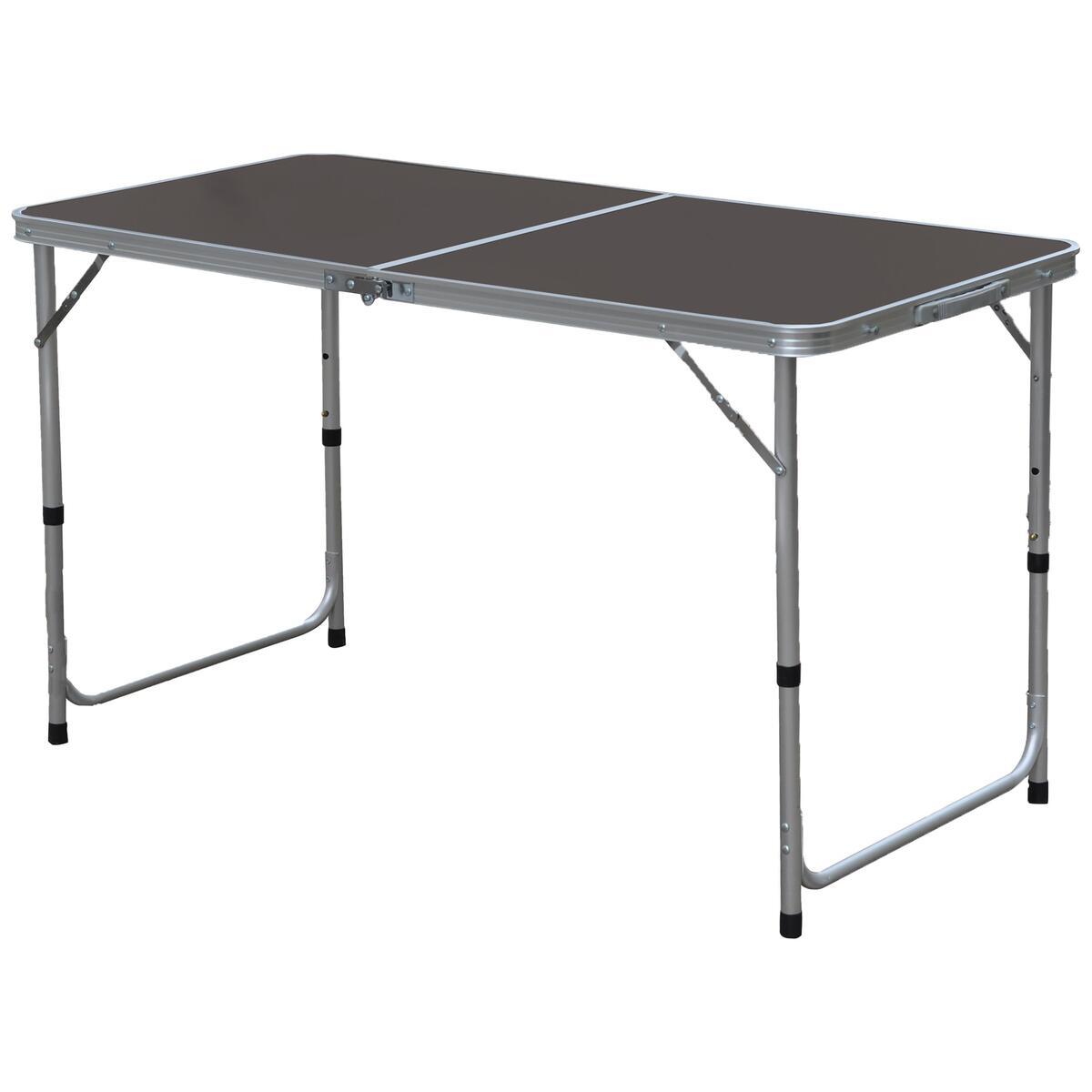 TABLE PLIANTE ALUMINIUM 120X60X70CM