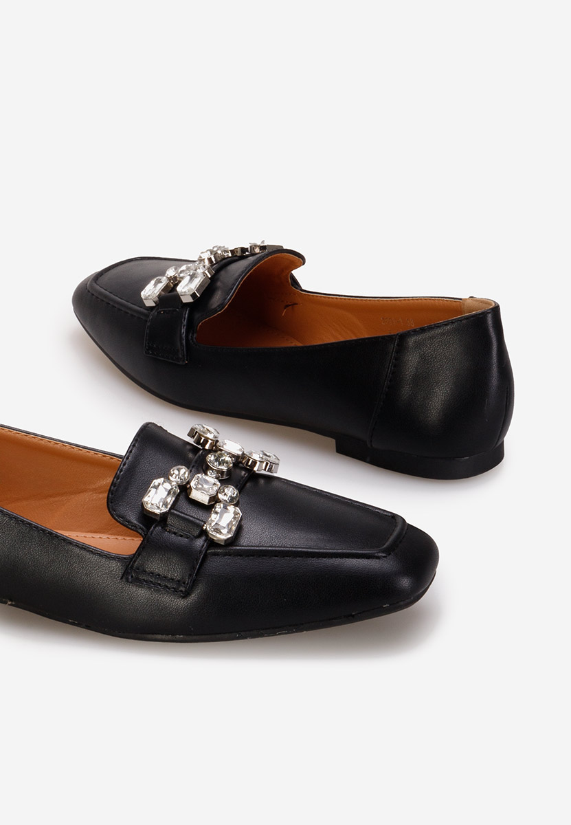 Mocassins élégants femme noirs Anzia V2