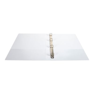 Exacompta Kreacover - Classeur à anneaux personnalisable - Dos 38 mm - A4 Maxi - pour 100 feuilles - blanc - 2 pochettes extérieures