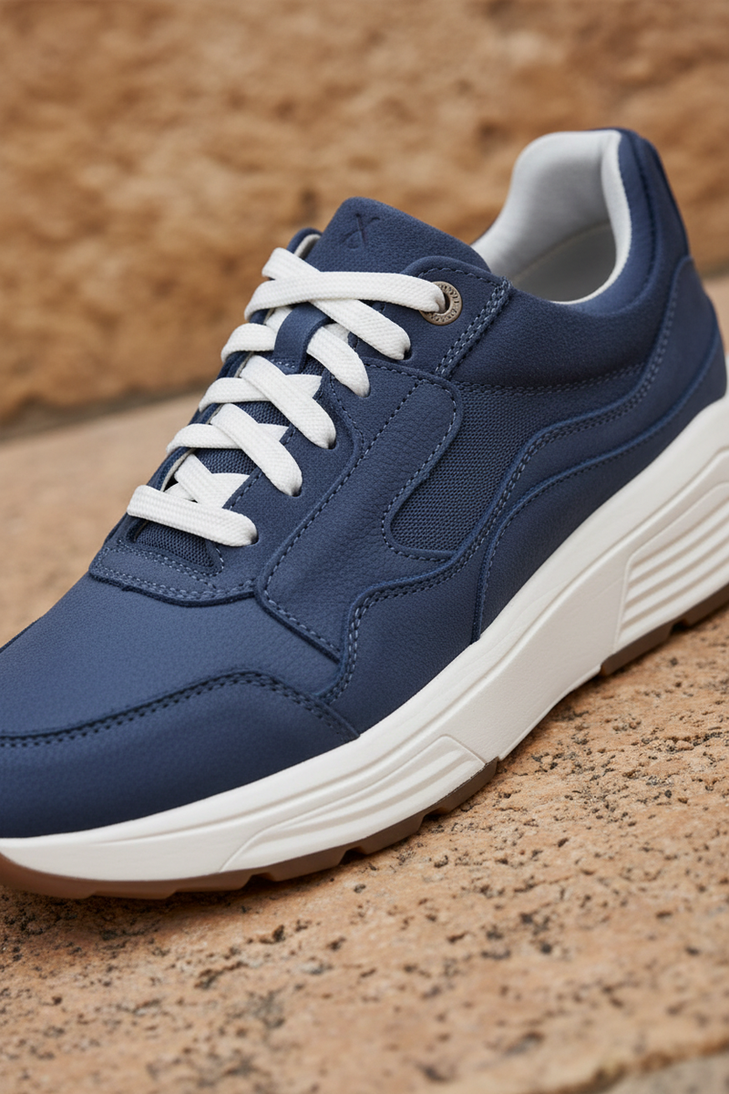 Xsensible Golden Gate Stretchwalker Sneakers Blauw Heren