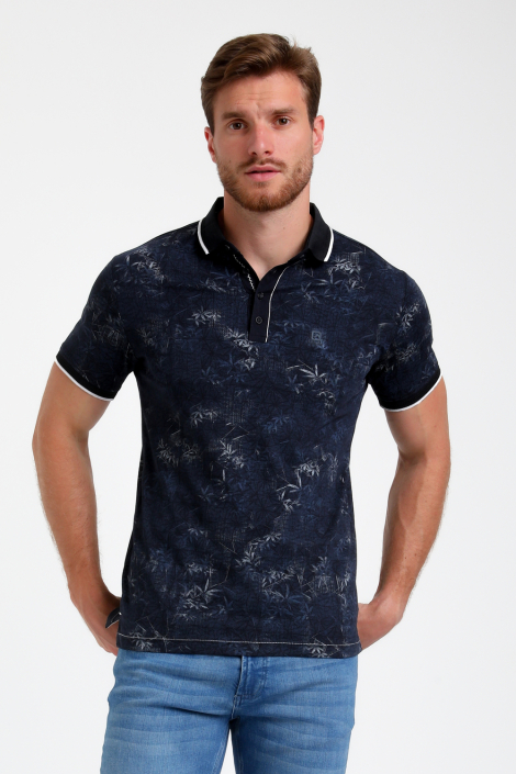 Gabbiano blauwe heren polo