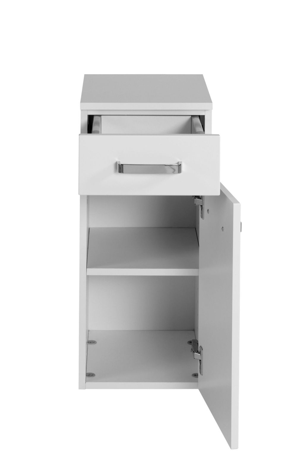 Unterschrank BOLOGNA weiß Hochglanz-weiß - 30 cm