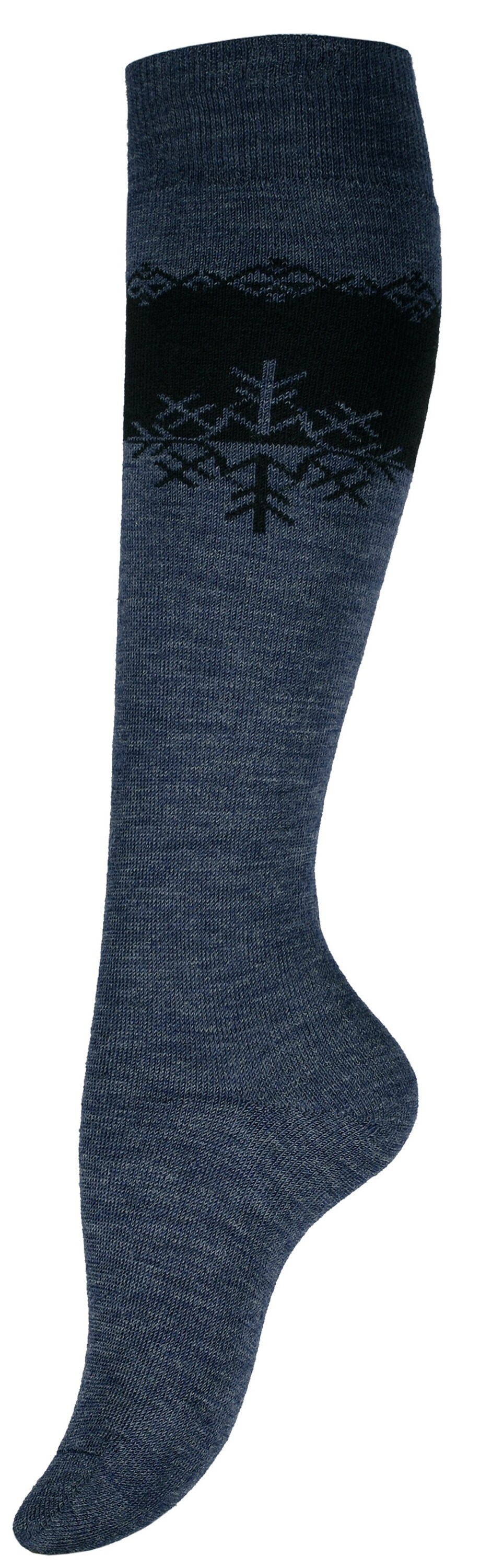 Cotton Prime® THERMO Kniestrümpfe 3 Paar, Eiskristall-Muster