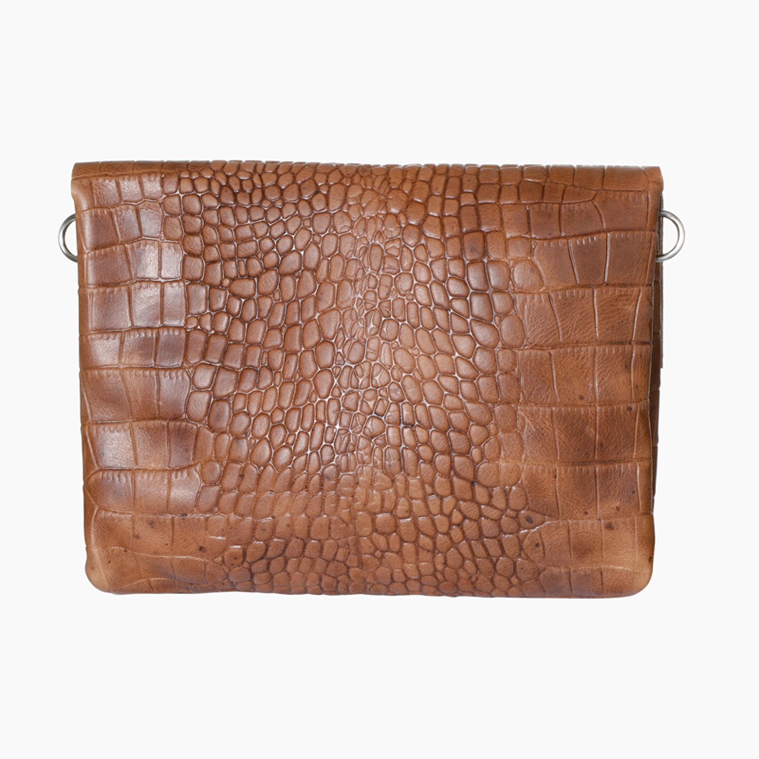 Mozz Luieretui Crossbody croco cognac