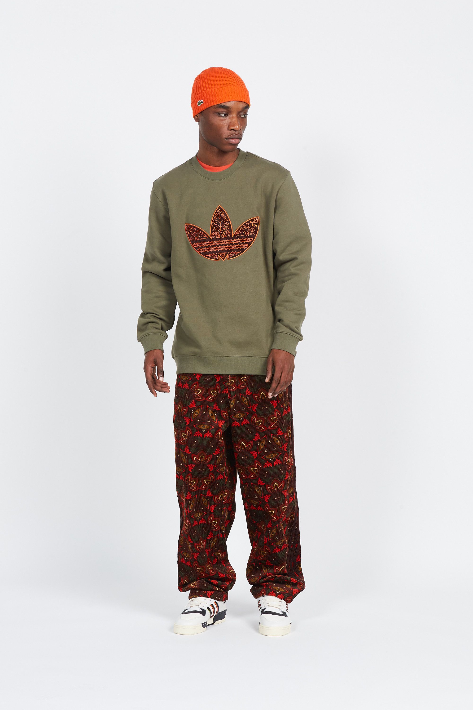 ADIDAS Sweatshirt CORDUROY Vert