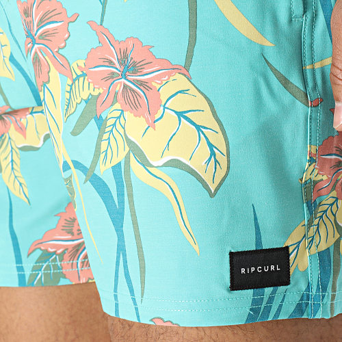 Short De Bain Combined Volley 04KMBO Turquoise Floral