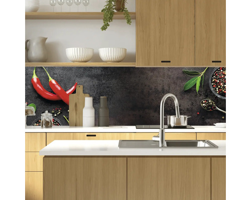 Keukenachterwand mySpotti Profix Chili 100 x 60 cm PX-10060-749-HB