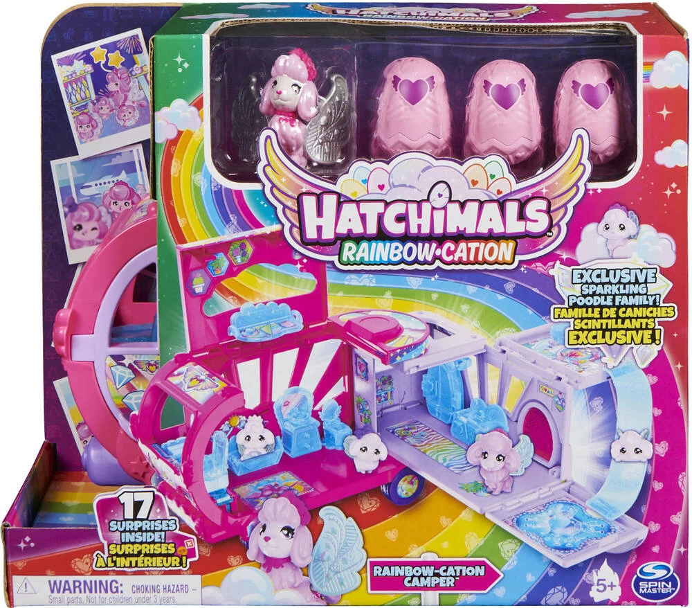 PLAYSET CAMPING CAR ARC-EN-CIEL FAMILLE SURPRISE