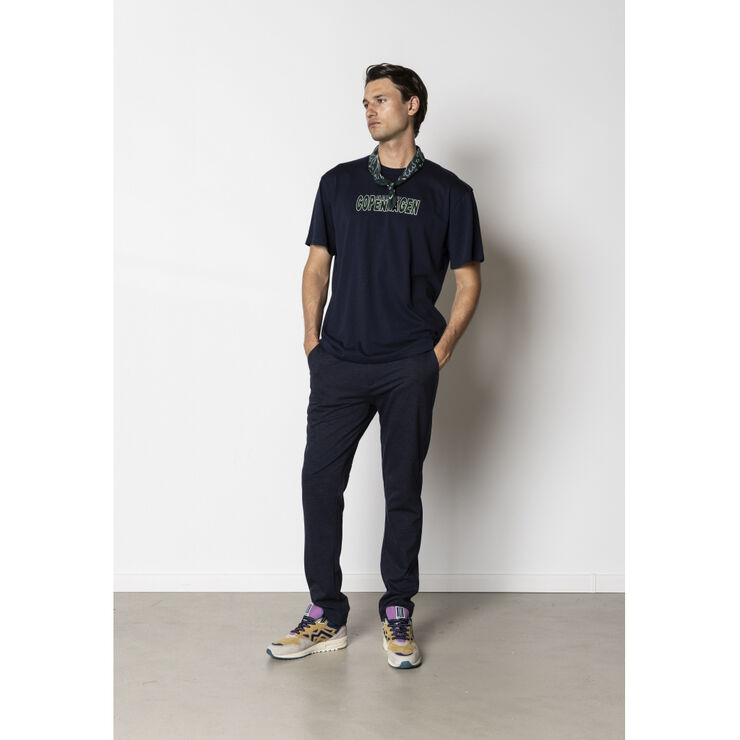 Clean Cut Copenhagen Jonas organic T-shirt Navy