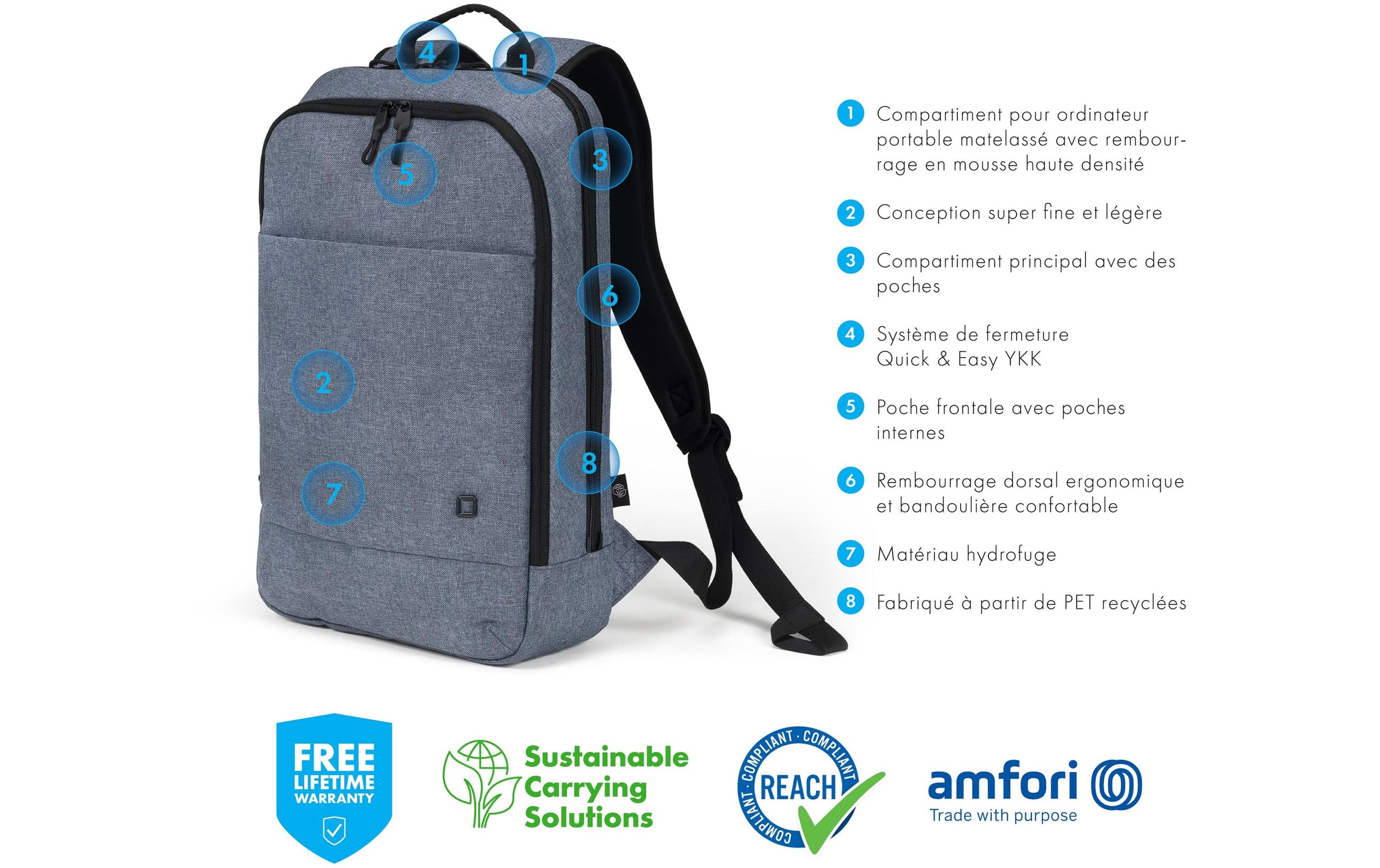 Notebook-Rucksack Eco Slim MOTION 13 - 14.1