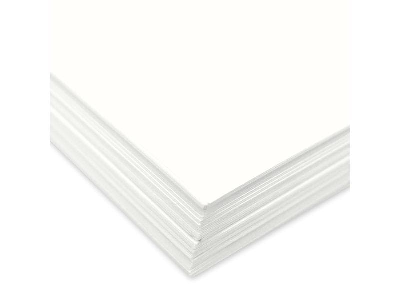 URSUS Tonzeichenpapier A4, 130 g/m², 100 Blatt, Weiss Tonzeichenpapier in der Grosspackung