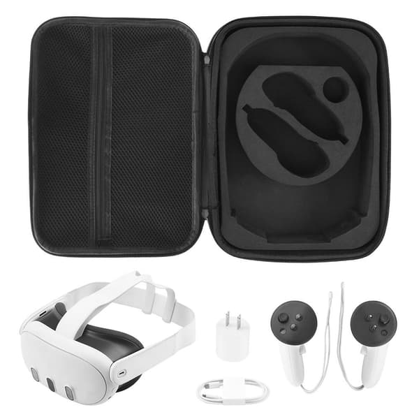 INF Hard oppbevaringsveske som er kompatibel med Meta Oculus Quest 3 Sort