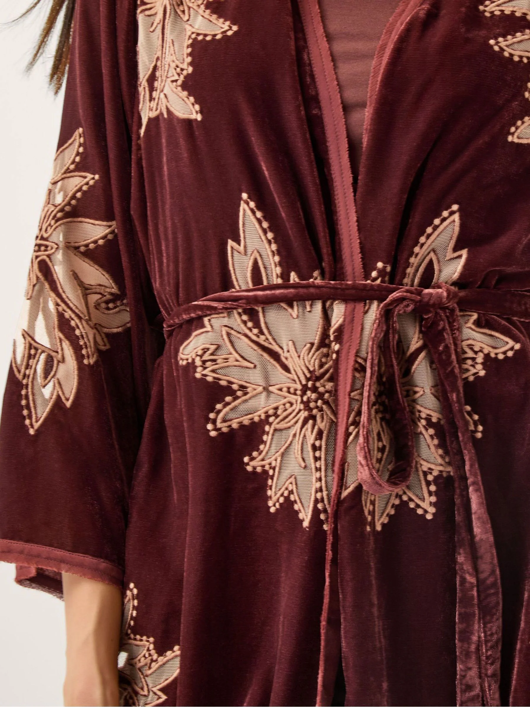 Monsoon Jaz Embroidered Velvet Cover-Up