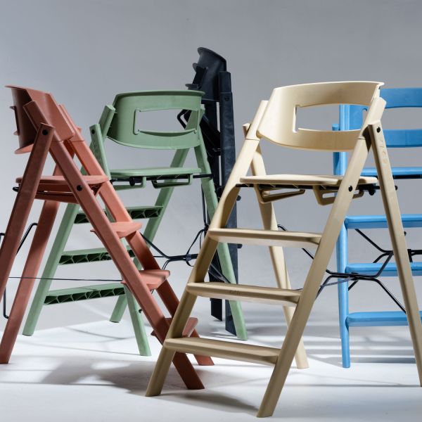 KAOS Klapp Kinderstoel - Inklapbaar - Gerecycled Plastic - Swedish Blue