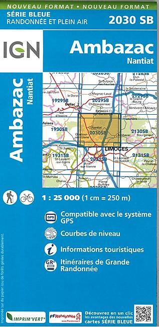 IGN - 2030 SB AMBAZAC 1 25 000