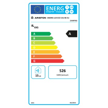 Ariston Andris Lux Eco Evo keukenboiler onderbouw 230V/2000W 15 liter