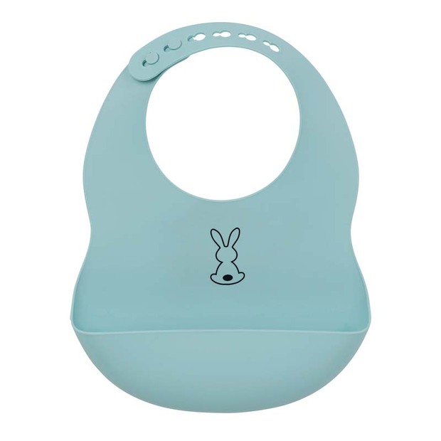 Bavoir en silicone Bleu Clair Lapidou - NATTOU
