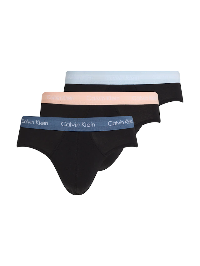 Calvin Klein Underwear Hipster »CK HIP BRIEF 3PK«, 3 Stk. mit farbigem Webbund