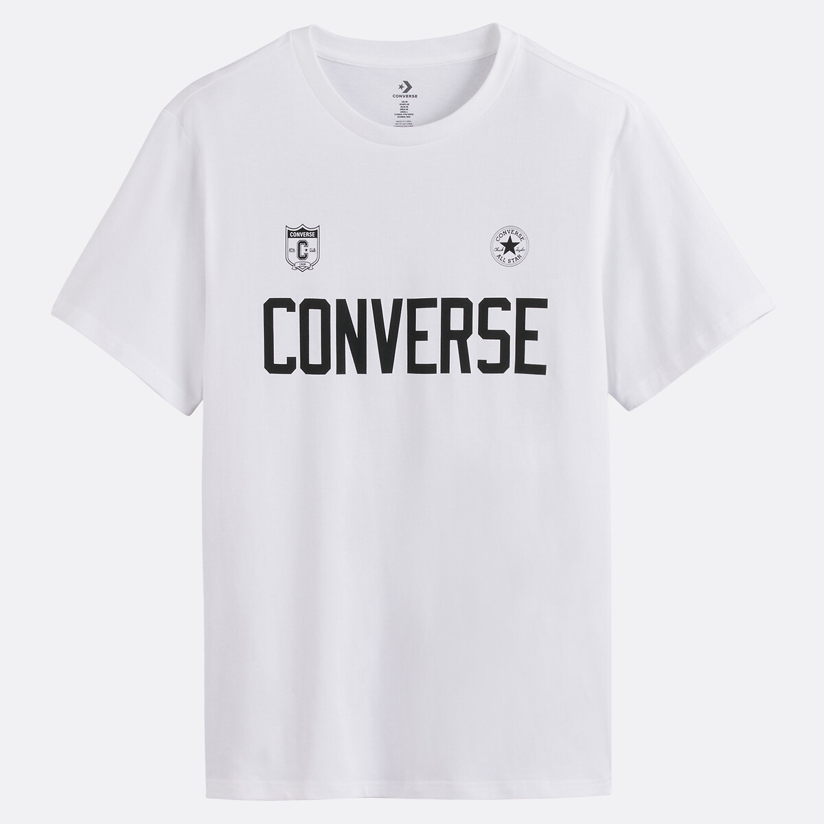 CONVERSE<br>Camiseta de manga curta com logo grande de futebol