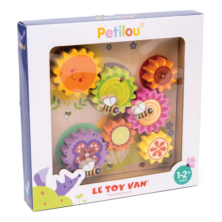 Le Toy Van Engrenages en bois Abeilles et Fleurs