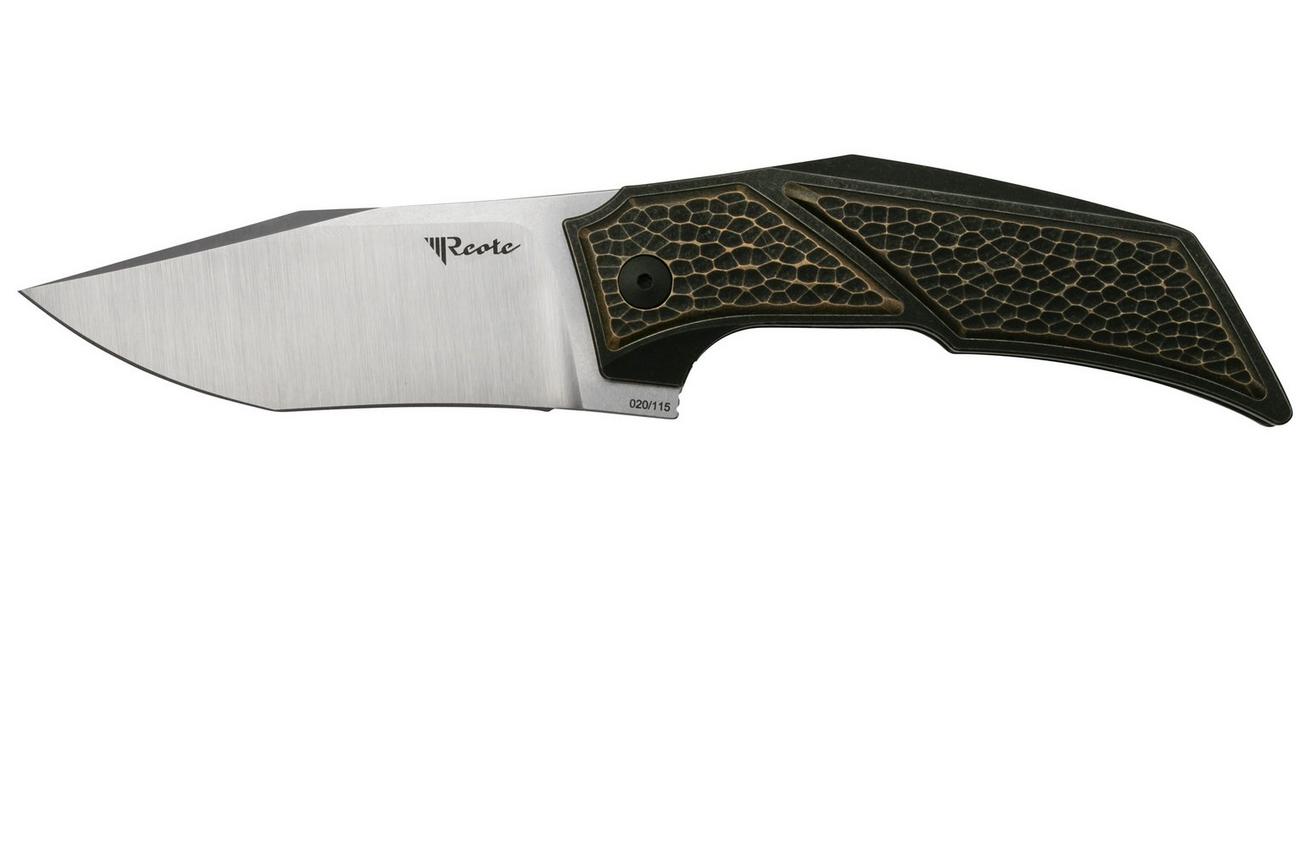Reate T3500 Black Stonewashed Brass Titanium zakmes, Tashi Bharucha design