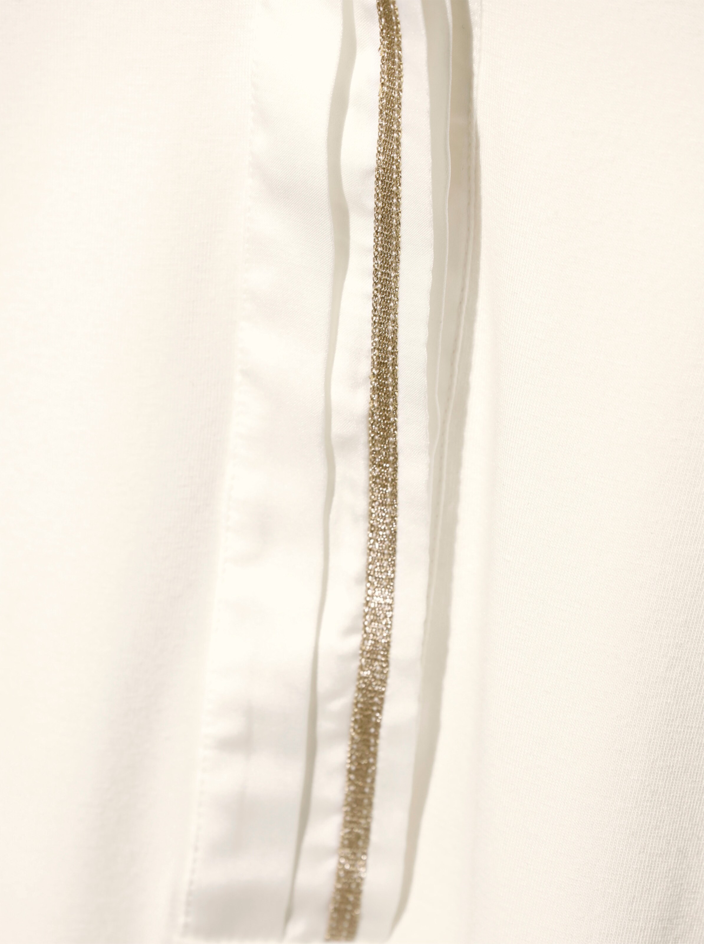 Jersey-Bluse in champagner