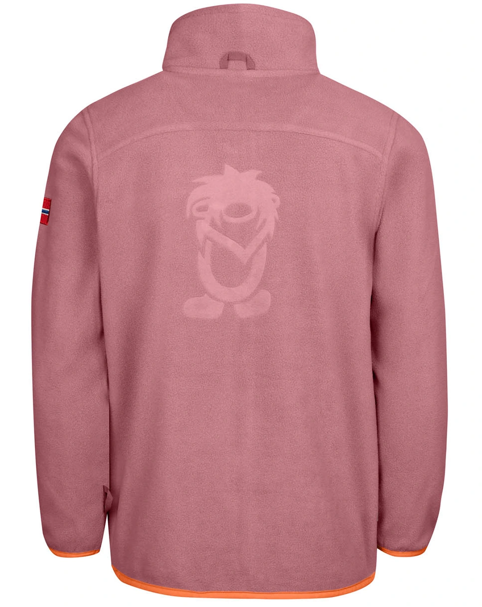 Fleecejacke OPPDAL GIRLS in orchid/peach