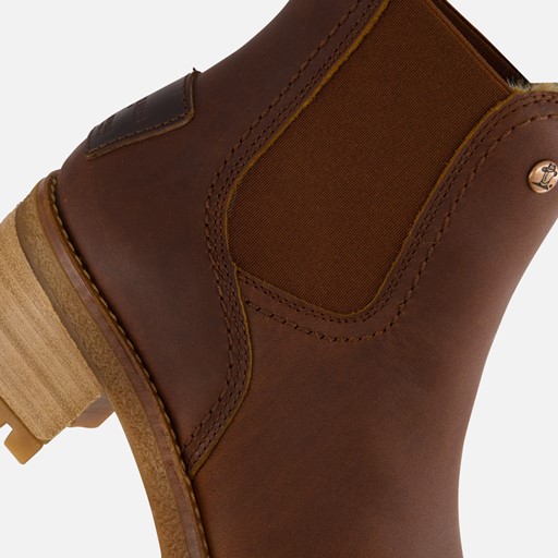 Panama Jack Pia B19 Enkellaarsjes bruin Leer