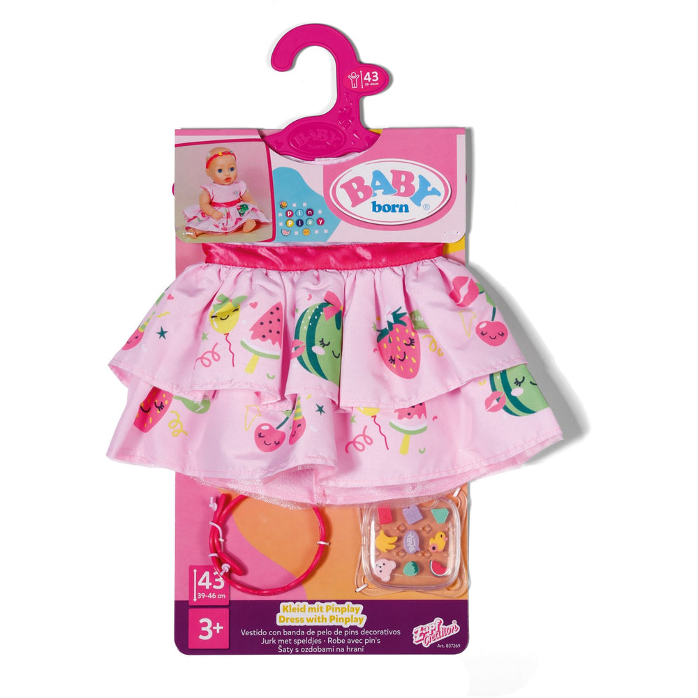 Køb BABY Born Kjole With Pinplay 43cm