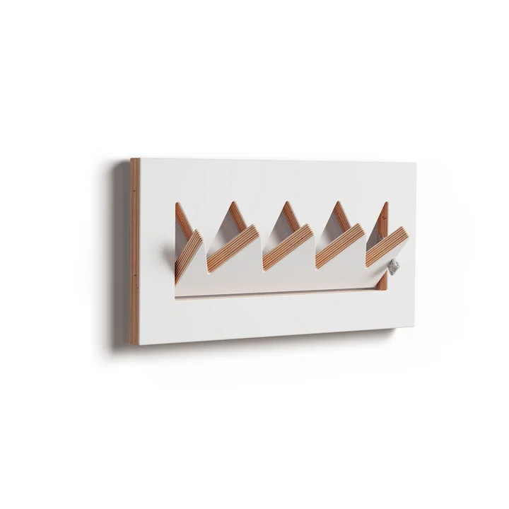 Ambivalenz - Fläpps Garderobe Crownhäng 40 x 20 cm weiss