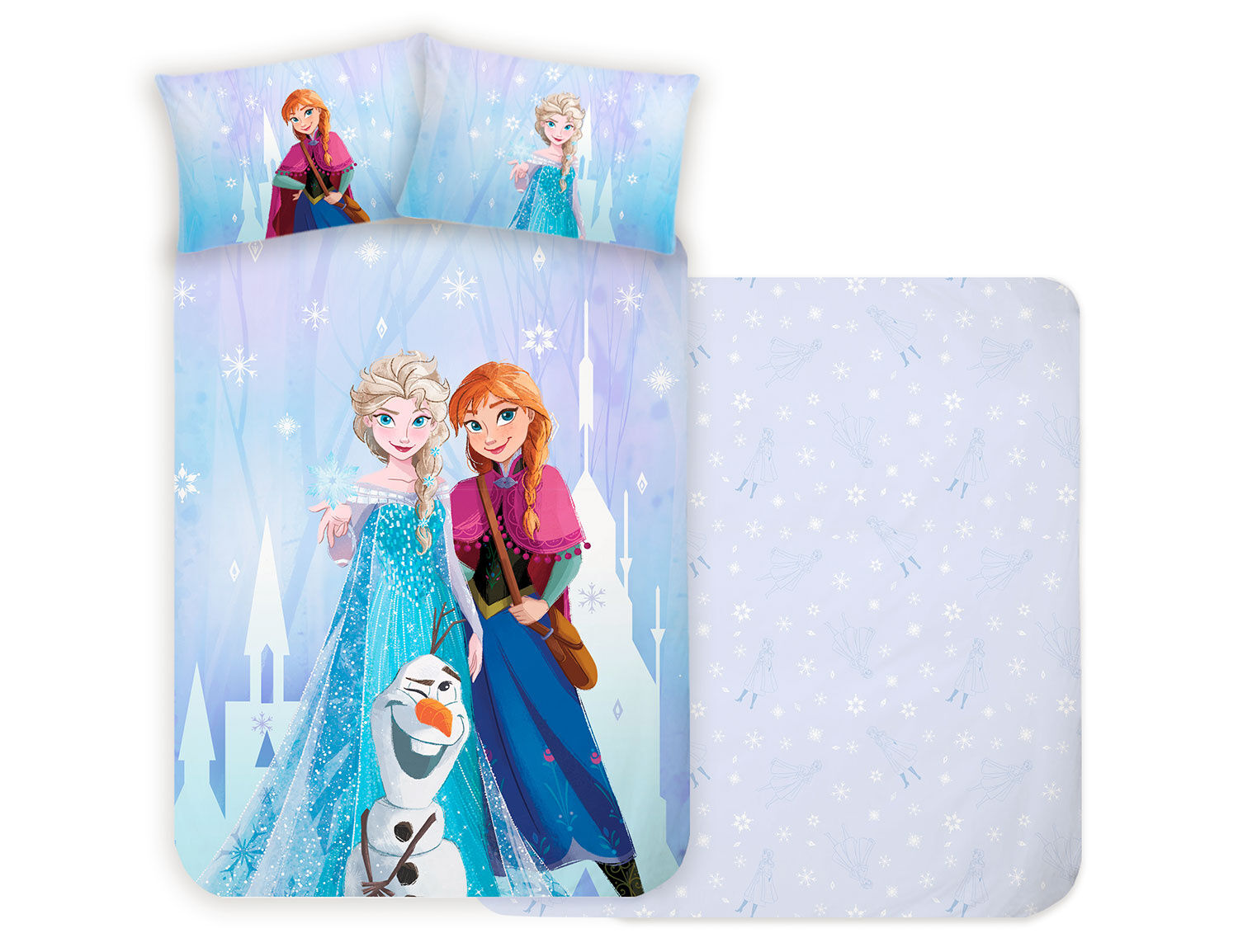 Bettwäsche mit Anna, Elsa & Olaf